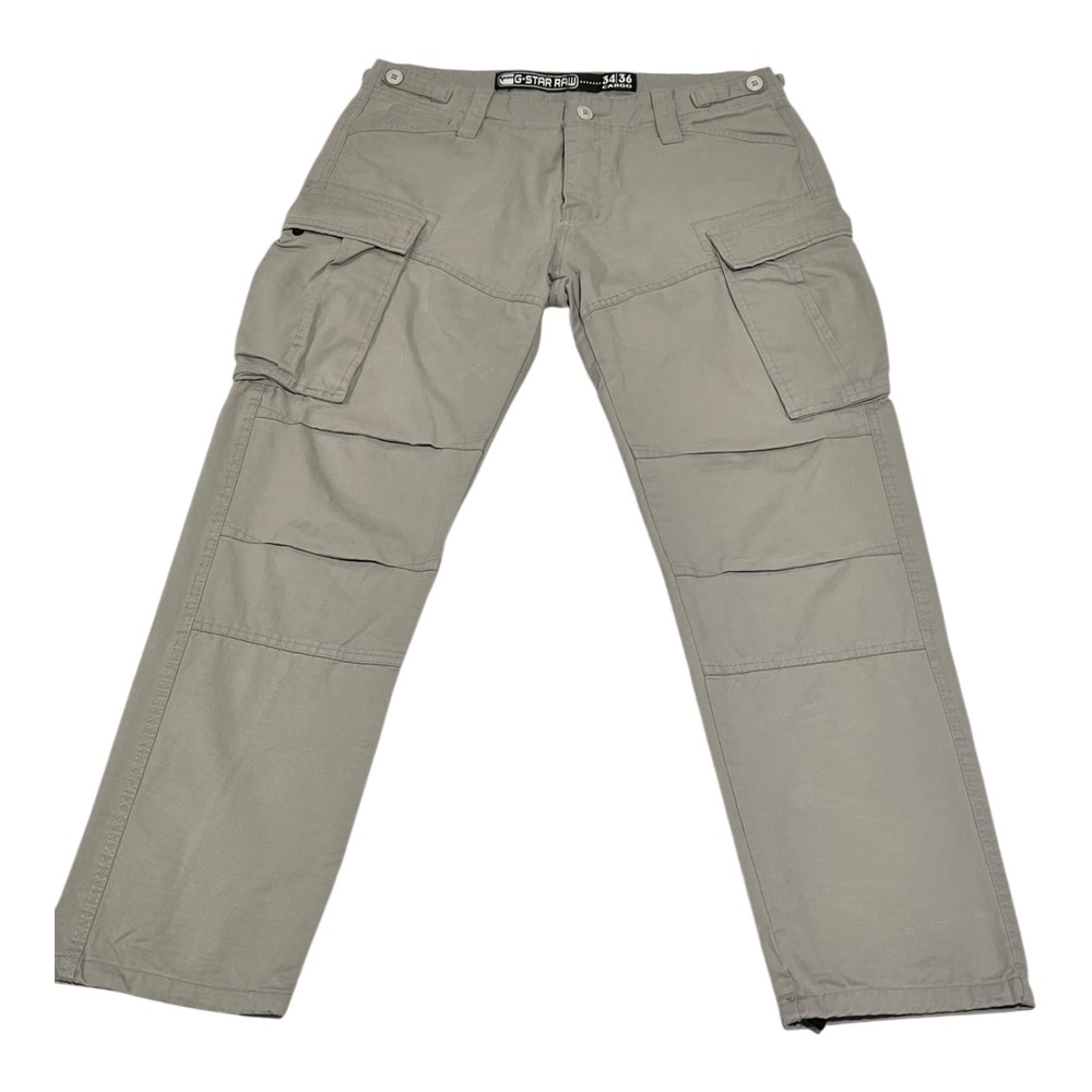 G-Star RAW Mens Cargo Pants 34x28 Beige‎ Utility Workwear Casual